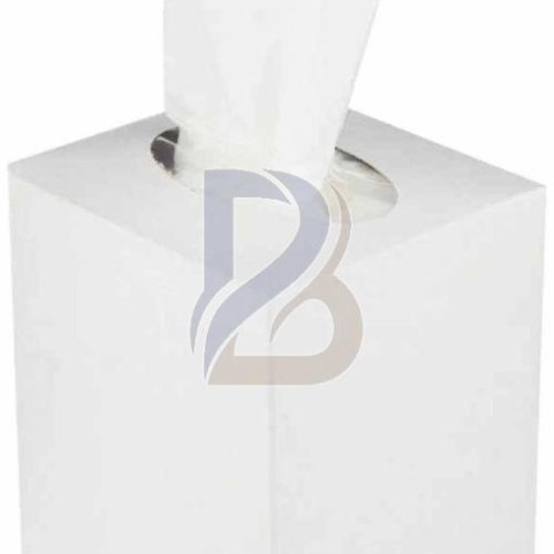 White Boutique Paper Tissue Box