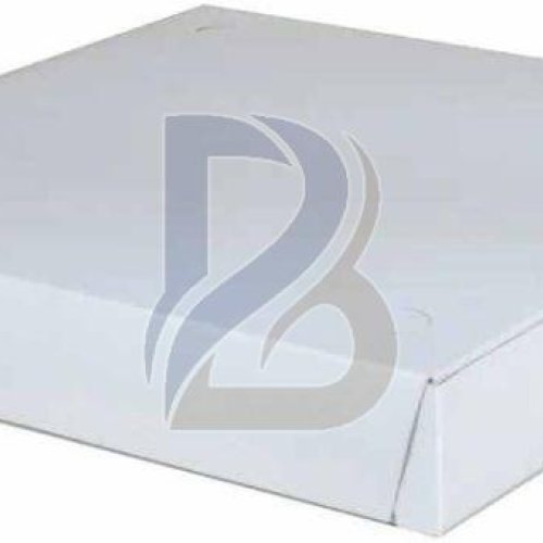 White Corrugated Pizza Box