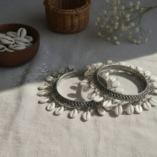 Traditional Oxidized Silver Bangle