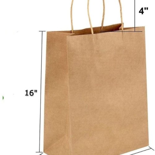Plain Brown Kraft Paper Bag