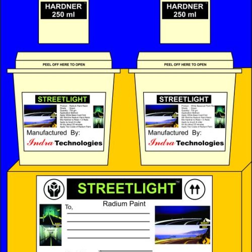 Radium Paint for Crash Barrier