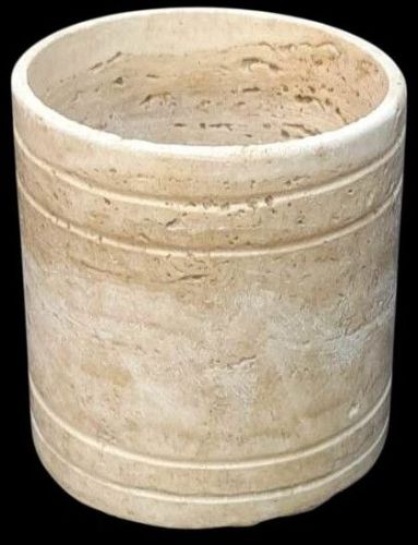 Round Marble Planter