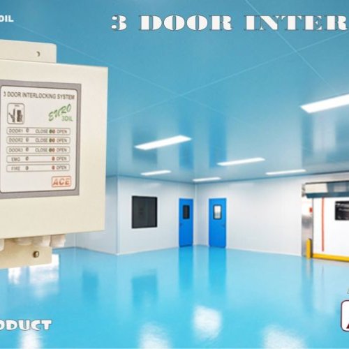 clean room 3 door interlocking system