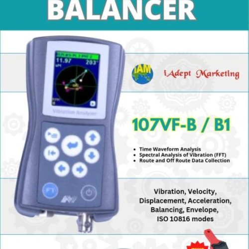 107VF B Single Channel Vibration Meter, Data Collector and Single Channel Balancer