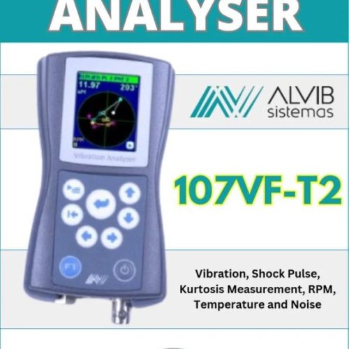 107vf-t2 Single Channel Vibration With Phase Temperature Data Collector