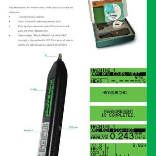 Intrinsically Safe  Pen-Type Route Collector Vibration Meter