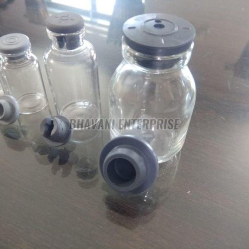Glass Vials with Rubber Stoppers