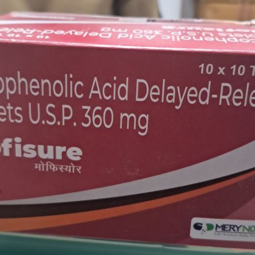 Mofisure S 360mg Mycophenolic Acid Delayed Release Tablet