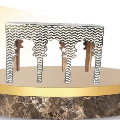 Rectangular Wooden Glass Table