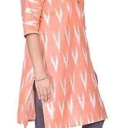 Ikkat Pure Cotton Kurti