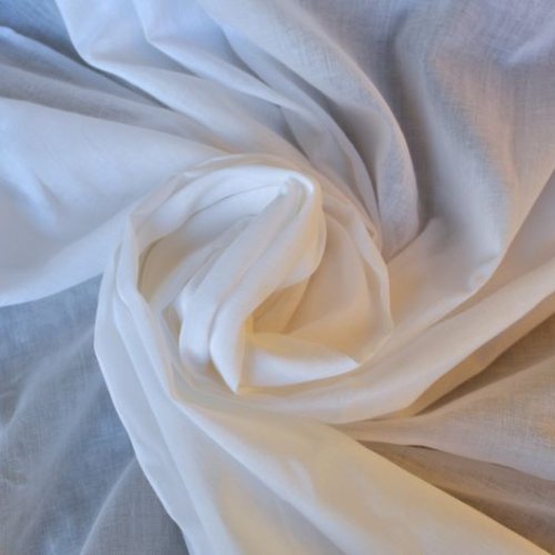 White Mulmul Cotton Fabric