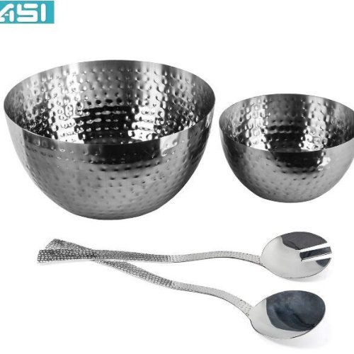Stainless Steel Salad Bowl with Spoon
