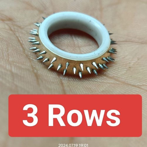 3 Rows Weaving Temple Ring