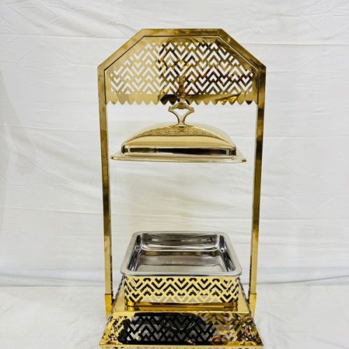 Antique Chafing Dish with Frame