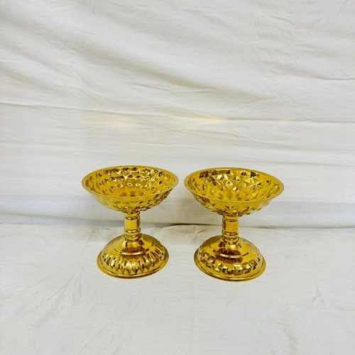 Golden Decorative Serving Platter