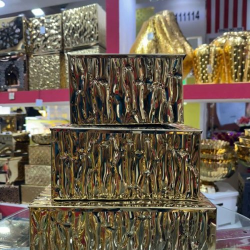 Golden Wedding Buffet Riser Set