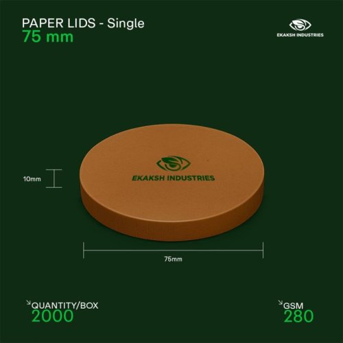 75mm Single Layer Paper Bowl Lid
