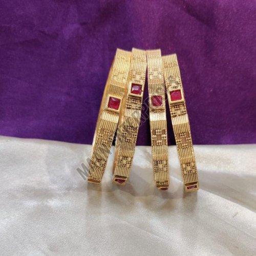 Polki Style Brass Bracelet