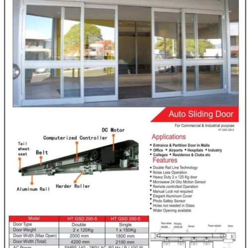 Automatic Glass Sensor Door