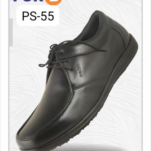 FORB Mens Black Lace Up Business Shoes