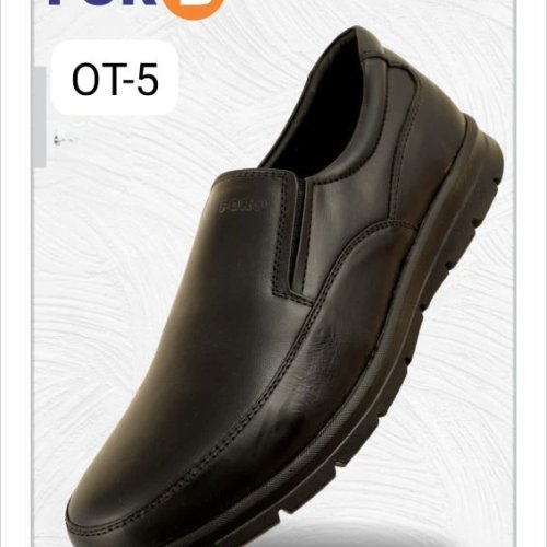 FORB Mens Black Slip On Loafers