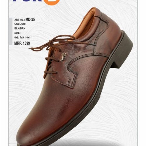 FORB Mens Brown Textured Slip On Shoes