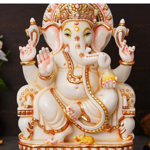 Marble Dust Ganesha Statue