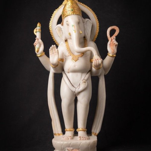 Marble Standing Ganesh Statue