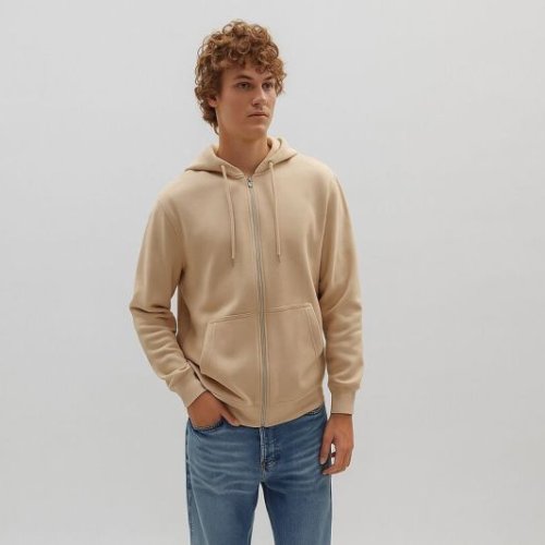 Cotton Hoodie with Zipper