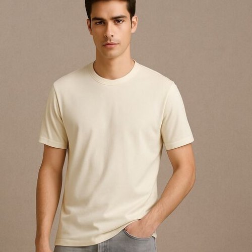 Cotton Round Neck T Shirt