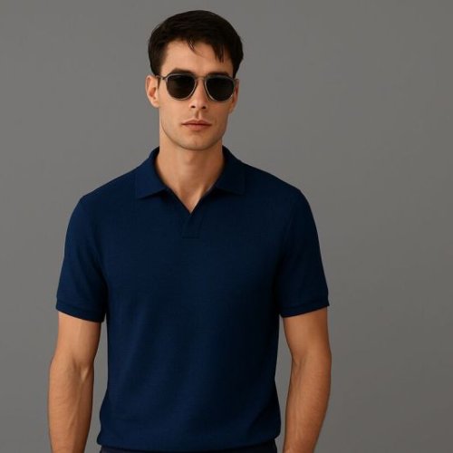 Polyester Honeycomb Polo T Shirt