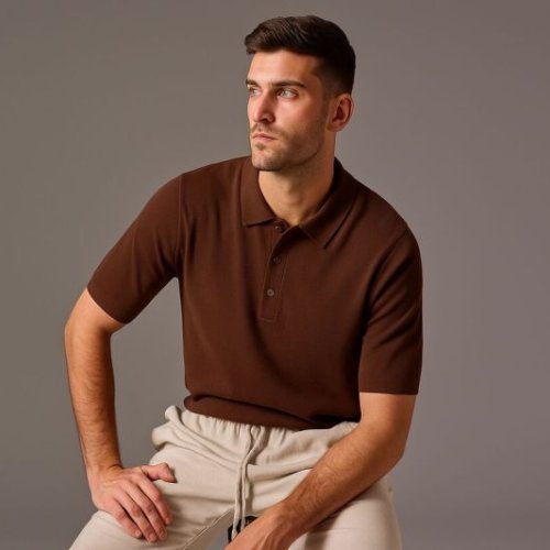 Relaxed Fit Polo Cotton T Shirt