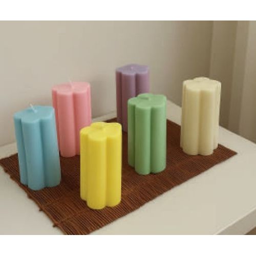 Flower Pillar  Candle