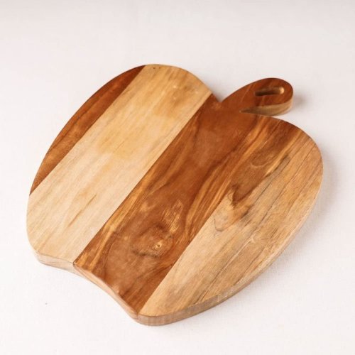 Apple Shaped Wooden Chopping Board
