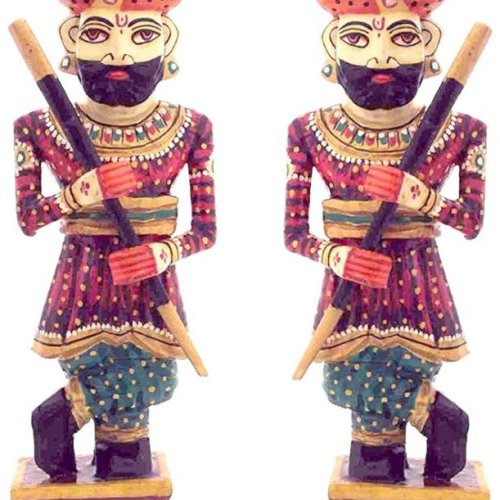 Wooden Chowkidar Statue