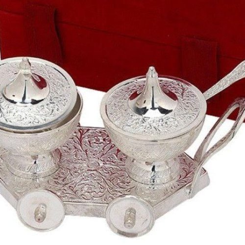 Silver Plated Bowl and Tray Set