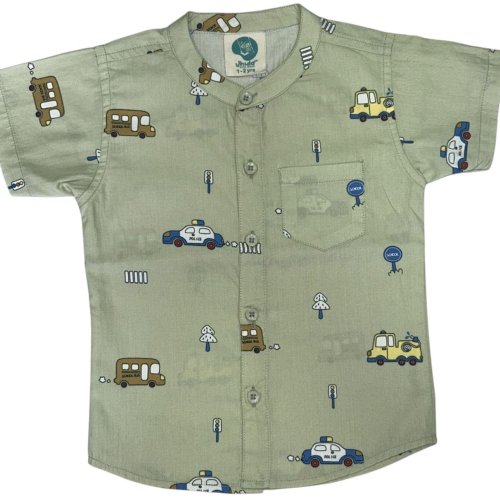 Baby Boy Printed Cotton Shirt