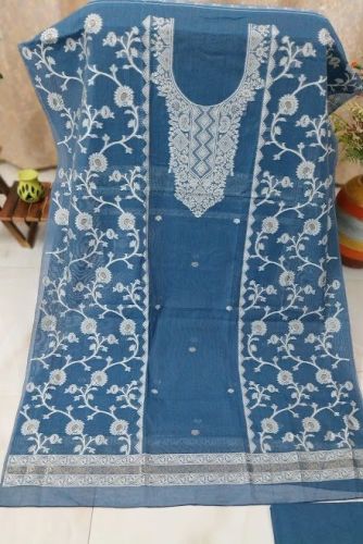 Pure Cotton Woven with Tassels Unstitched Suits