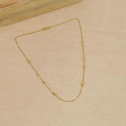 18K Gold Delicate Ball Chain