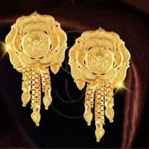 18K Premium Design Gold Chandbali Earring