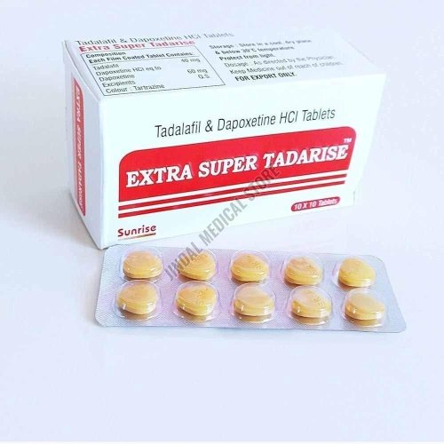Extra Super Tadarise Tadalafil 40mg Dapoxetine 60mg Tablet