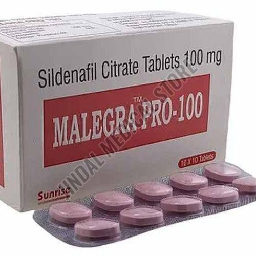 Malegra PRO 100mg Sildenafil Citrate Tablet