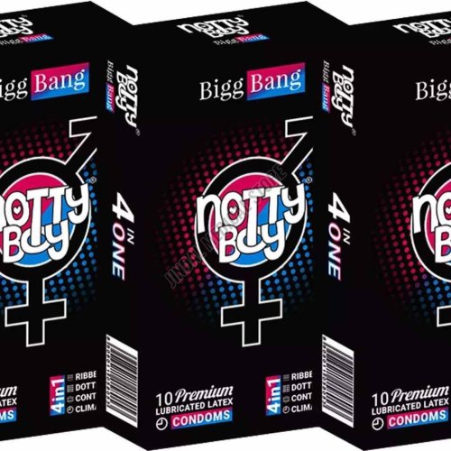 Notty Boy 4 in 1 Big Bang Dotted Condom