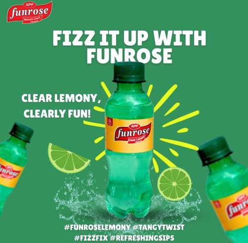 Funrose Clear Lemon Flavour Soft Drink