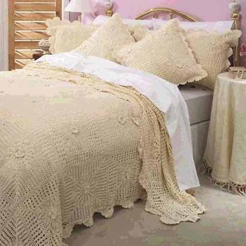 90x108 Inch FLBS ECRU Bed Cover