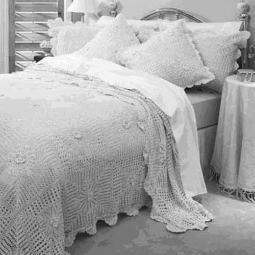 90x108 Inch FLBS White Bed Cover