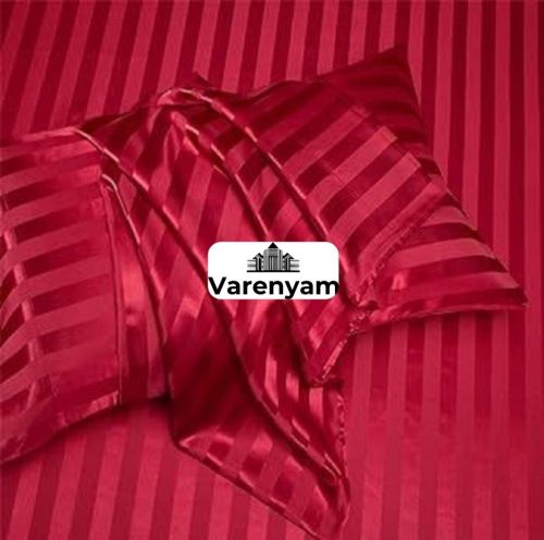 Varenyam Polyester Stripe Satin Fabric
