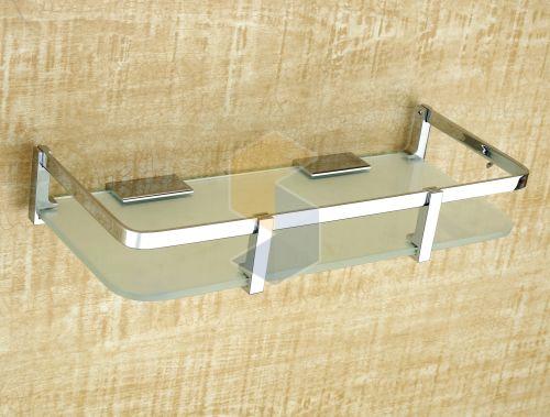 Brass Wall Mounted Bathroom Shelf