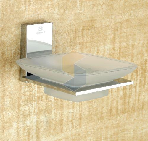 Twilight Brass Glass Soap Dish