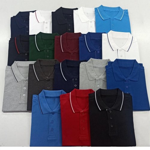 Mens Plain Polo Neck T Shirt